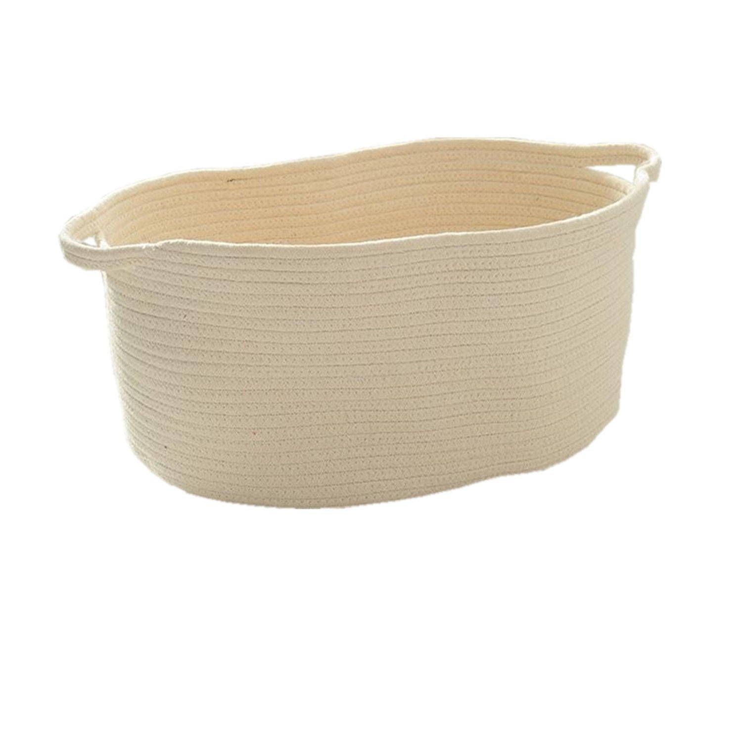 19.68'x13.78'x8.66' Cotton Rope Woven Storage Baskets Bins with Handles