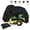 Black, variant on Waterproof Lawn Mower Cover, IC ICLOVER Riding Mower Cover Heavy Duty Mildew Resistant UV Protection Tractor Covers Drawstring Universal Fits Decks up to 54" & Storage Bag - Green