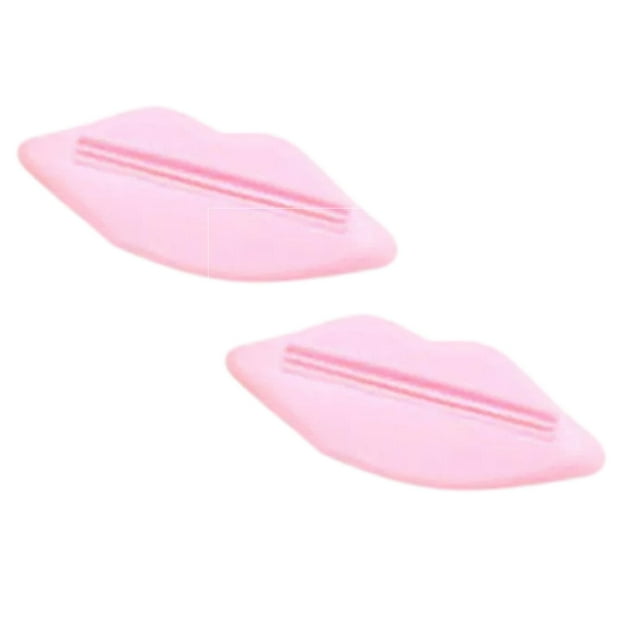 2Pcs Toothpaste Dispenser Squeezer Design Reusable Tube Squeezer for Bathroom Valentine's Day Gift