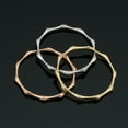thumbnail image 5 of KoolJewelry Women's 14k Rose Gold 1.8mm Bamboo Ring Minimalist Jewelry, Size 4, 5 of 6
