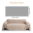 thumbnail image 2 of Eurhowing Velvet Couch Cover, Non-Slip Sofa Slipcover Blanket, Soft Cozy Washable Furniture Protector for Pets & Family, 71"×150" Khaki, 2 of 10