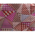 thumbnail image 5 of oneOone Georgette Viscose Red Fabric Check Patchwork Craft Projects Decor Fabric Printed By The Yard 42 Inch Wide, 5 of 5