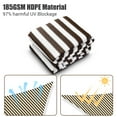 thumbnail image 3 of Yescom 28Ft Triangle Sun Shade Sail 97% UV Block Commercial Carpark Pool Camping Playground Outdoor Coffee+White, 3 of 11