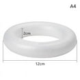 thumbnail image 5 of White Round Polystyrene Foam Ring For Christmas Crafts DIY Handmade Wreath Wedding Holidays Home Party Decoration, 5 of 14