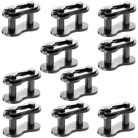 QAZAKY 10pcs 420 Drive Chain Repair Master Connector Split Link pour Scooter Quad 50cc 70cc 90cc 110cc 125cc