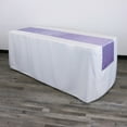 thumbnail image 2 of Your Chair Covers - Lavender 14 x 108 Inch Satin Table Runner for Restaurants, Weddings, Dinner or Birthday Parties, 2 of 2