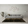 thumbnail image 3 of Ahgly Company Indoor Square Abstract Brown Modern Area Rugs, 7' Square, 3 of 4