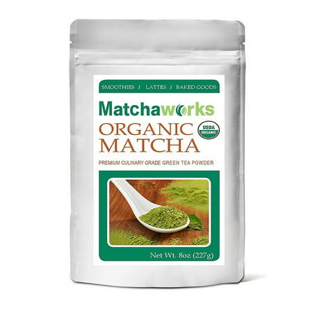 Matchaworks Matcha Green Tea Powder Culinary Grade Raw Organic, 8