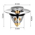 thumbnail image 2 of Drain Set Drain Plug Washbasin Pop-up Plug Filter Sieve Cover Car, 2 of 3