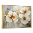 thumbnail image 2 of Designart "Petals Of Elegant White And Grey Pansies" Pansies Floater Framed Canvas Prints, 2 of 5