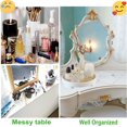thumbnail image 2 of Round Tray, Makeup Perfume Dresser Vanity Organizer Multipurpose Trays for Home Storage And Decor., 2 of 7
