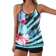 thumbnail image 2 of Amzcrzy Tankini Women Summer Plus Size Printing Swimsuit Bikini Split Swimsuit Suit Two Piece Swimsuit for Women Tankini Swimsuits for Women 2 Piece Swimsuit for Women Womens Bathing Suits, 2 of 5