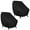 Black, variant on 420D Patio Chair Covers 35"W x 38"D x 29"H Waterproof Outdoor Lawn Furniture Cover Lounge Deep Seat Cover All Weather Sun Rain Snow Protection with Drawstring, Black, 2 Pack