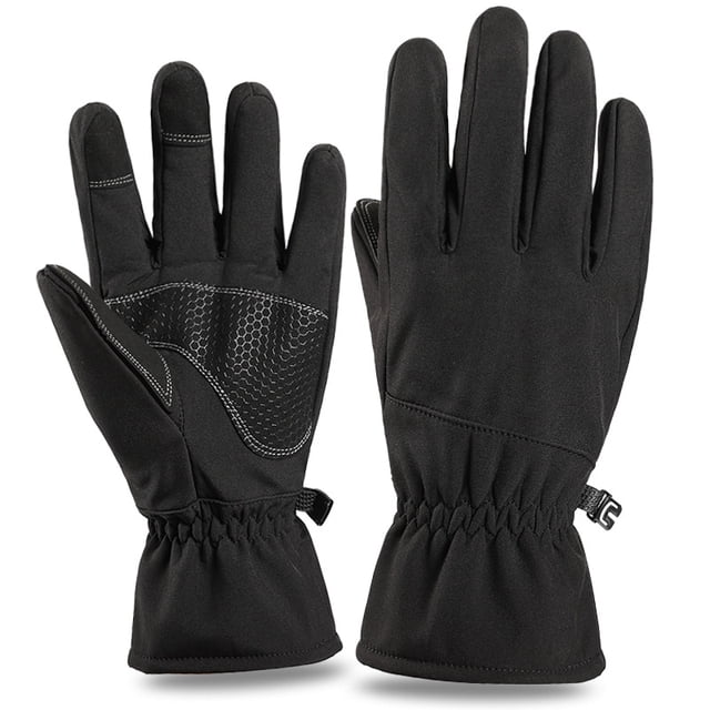 Guantes de esquí para hombre, deportes al aire libre en invierno, impermeables, resistentes al viento, cálidos, de terciopelo, con pantalla táctil gruesa para mujer