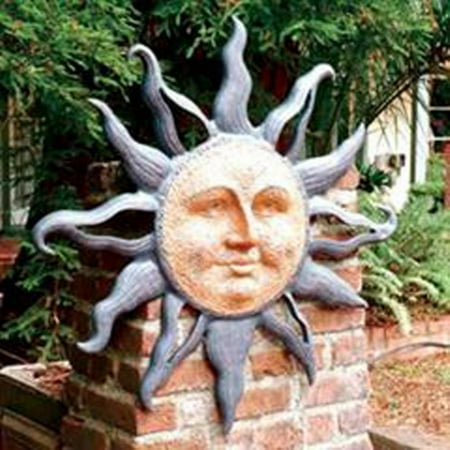 Sun Wall Plaque Decor - Rising Sun Garden Wall Plaque