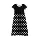 thumbnail image 5 of Girls Summer Dress Tween Dresses Short Sleeve Polka Dot Maxi Dress with Pockets Casual Summer Party Dresses for Kids Ages 3-10 ,Sie:150, 5 of 6