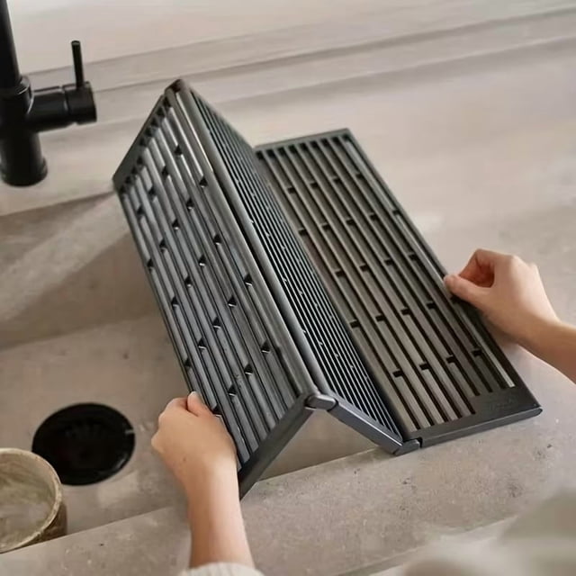 Filtro de fregadero plegable, lavabo de baño, barra trasera for salpicaduras, filtro de cesta de drenaje