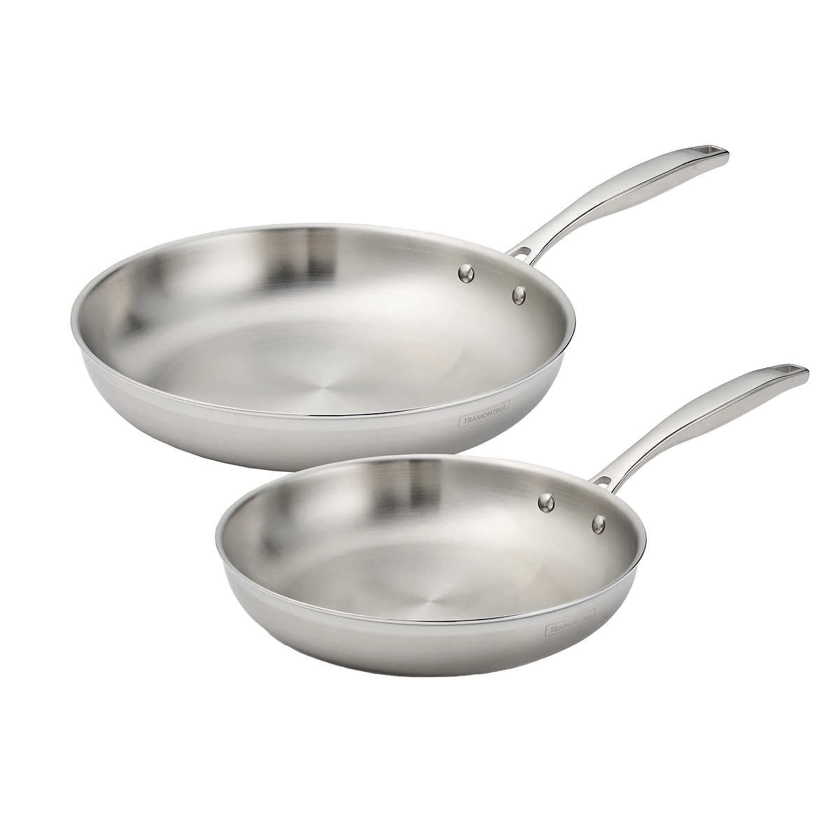 Tramontina 6-Piece Stainless Steel Cookware Set - Tri-Ply Base, Induction Compatible, Oven Safe