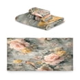 thumbnail image 2 of 3 Piece Bath Towels Set Bath Towel, Hand Towel and Face Towel for Bathroom, Gym, Hotel Scattered Birds and Flowers, 2 of 8