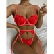 thumbnail image 5 of Gibobby Lencería de encaje Día de San Valentín Ropa de dormir Ropa interior de Pijamas Encaje Anillo de sexy Lencería Liga Nuevos íntimos(Rojo, XXL), 5 of 5