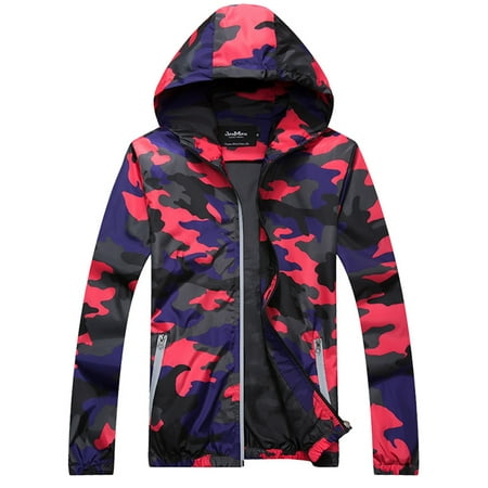 Size M-5XL Men Windproof Camo Jacket Coat Camouflage Hooded Outwear ...