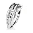 thumbnail image 3 of Nose & Cartilage Bendable Hoop Ring with Feather Hugger Top 20g or 18g S.steel, 3 of 5
