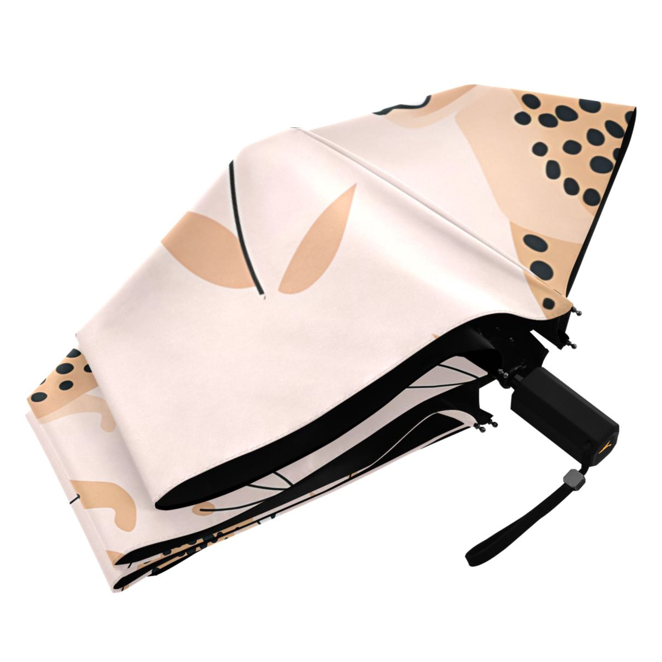 Cheetah Leopard Compact Sun Umbrella Windproof Travel Umbrellas for Rain Strong Portable UV Protection