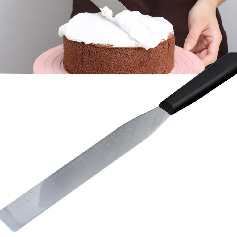 Dropship Cake Decorating Spatula Stainless Steel Butter Cake Cream Straight  Bend Spatula Spreader Scraping, Smoothing, Icing, Frosting Baking Tool  Fondant Pastry Tool (37.2 Cm, Straight) to Sell Online at a Lower Price