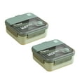 thumbnail image 1 of Oleegame 2 Pcs Boîtes à Collations pour Enfants pour l'École Boîte à Lunch Bento Réutilisable 2 Compartiments Conteneur Alimentaire pour École Travail & Voyage Boîte à Lunch pour Étudiants Boîte Bento, 1 of 9