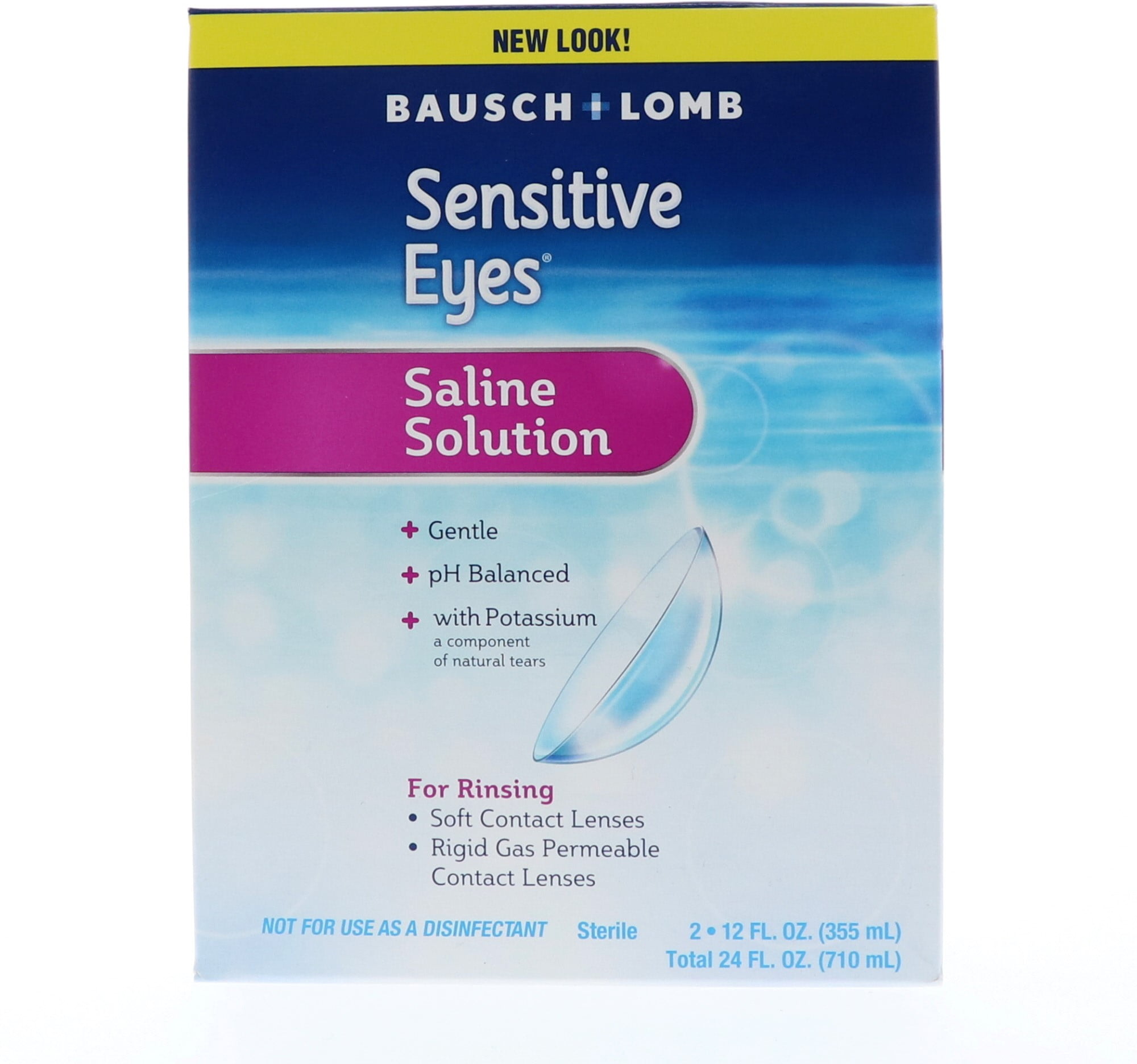 4 Pack - Bausch & Lomb Sensitive Eyes Saline Solution Special 2 Pack ...
