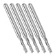 thumbnail image 1 of Cnc Router Bits, 5pcs 0.1in Head Diameter Single Flute End Mill Efficient Screw Chip Removal 3 Edge Geometries Wear Resistance  For Wood Carving ANGGREK Spiral End Mills, 1 of 8
