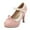 Pink, variant on Womens Cute Platform Shoes Mary Jane High Heels Ankle Strap Pumps