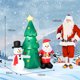thumbnail image 3 of Decoración Navideña Inflable Costway Papá Noel 185 cm con Muñeco de Nieve y Luces LED, 3 of 10