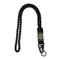 Toudaret Keychain Lanyard Braided Lanyard with American Flag Tag Heavy Duty Keychain Rope Pendant for Men Adjustable Stylish Cord Key Lanyard