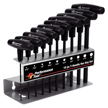 Wilmar W80274 10 Piece SAE T-Handle Hex Key Set