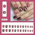 thumbnail image 2 of JZROCKER 24 Pcs Short Stick on Nails Glossy Full Covers False Nails Reusable Press On Nails Cats Eye Artificial Nails, 2 of 8