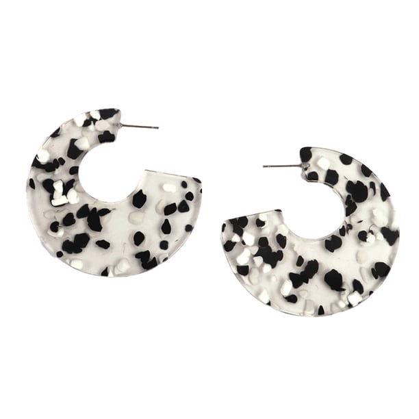 Pendientes en forma de C exagerados pop de personalidad MFZFUKR CPB-US-PSF556-1