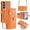 Orange, variant on Dteck Magnetic Wallet Bag Case for Samsung Galaxy A17 5G,Shockproof Leather Zipper Wallet Case Kickstand Cover with Shoulder Strap/Wrist Strap for Samsung Galaxy A17 5G,Black
