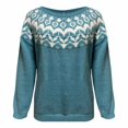 thumbnail image 5 of MESSUEN Vintage Sweater Christmas Sweaters for Women Thermal Sweater for Women Sweater Tops for Women Ladies Sweaters Sweater Top Womens Sweater Mint Green M, 5 of 5