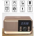 thumbnail image 5 of ANTBOOK Bluetooth Speaker with FM Radio & LED Alarm Clock, Wireless Charging Stand, 8W Stereo for Bedroom, 5 of 8