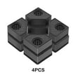 thumbnail image 3 of Injueey Base elevada antideslizante para sujetar los pies, soporte seguro para lavadora, ruido, 4 pack/lote Conjuntos de muebles de dormitorio Cuadrado de doble capa, 3 of 6