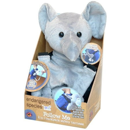- Follow Me 2 in 1 Backpack Safety Harness, Elephant