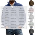 thumbnail image 3 of TOUMENY Men Sweater Stand Collar Long Sleeve Solid Casual Loose Warm Pullover Fall Winter Fashion Half Zip Knit Tops Army Green XXXL, 3 of 7