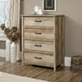 thumbnail image 3 of Sauder Cannery Bridge 4-Drawer Dresser, Lintel Oak Finish, 3 of 7
