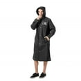 thumbnail image 1 of keepw Imperméable pour Hommes avec Capuche et Boutons-Pression Poncho de Pluie Veste de Pluie Imperméable pour Randonnée Randonnée Voyage Noir Noir TG, 1 of 8