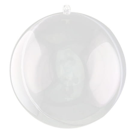 Plastic Clear Baubles Unique Bargains Hanging Pendant Ornament Plastic Spheral Shaped Hanging Christmas Ornament Gift Bauble Ball Clear ()