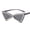 Gray, variant on Retro Triangle Rimless Rhinestone Sunglasses for Women, Trendy Cat Eye Sunglasses with PC Lenses and Frame, Fashion Eyewear