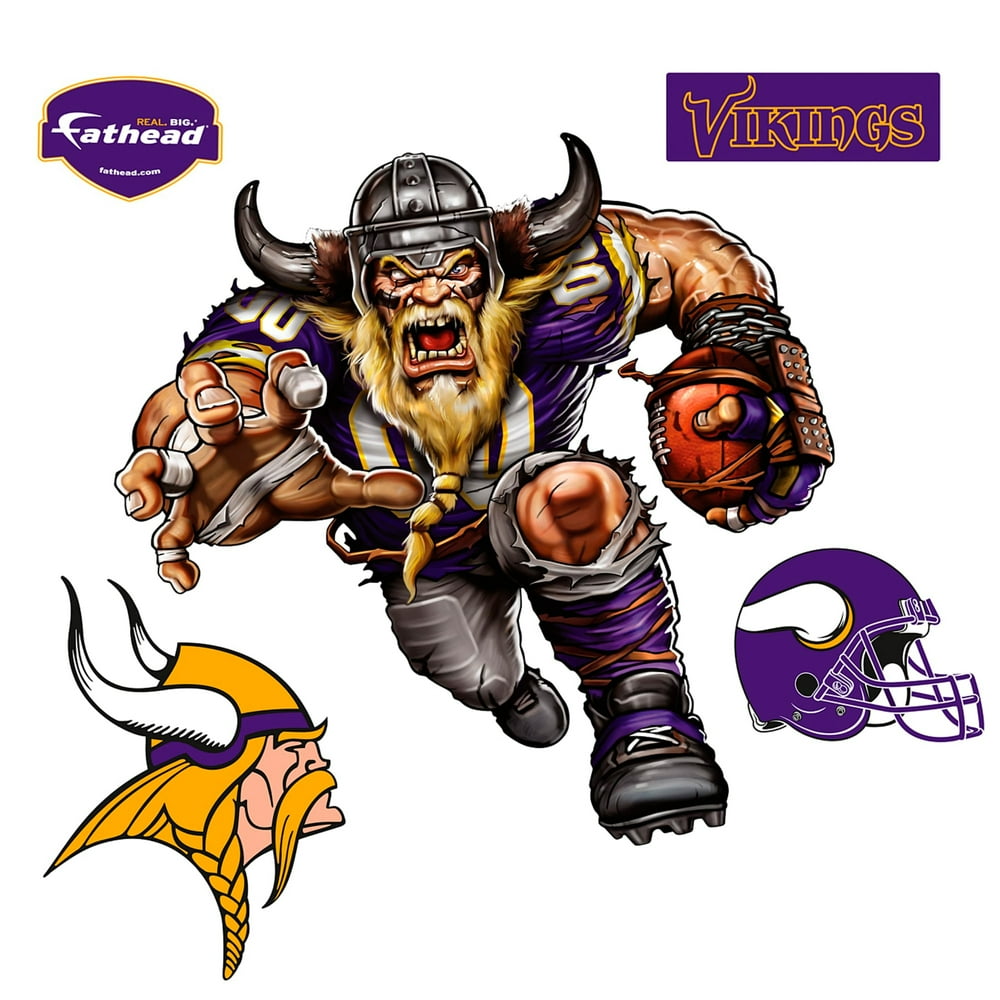 Minnesota Vikings Fathead Vicious Viking 5Pack Removable Wall Decal