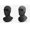 Black,Gray, variant on Summer Ice Silk Face Mask for Motorcycle, UV Protection Breathable Neck Gaiter, Quick-Dry Dustproof Balaclava for Cycling, Running, and Outdoor Sports