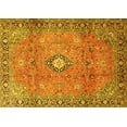 thumbnail image 1 of Ahgly Company Machine Washable Indoor Rectangle Persian Yellow Traditional Area Rugs, 7' x 10', 1 of 4